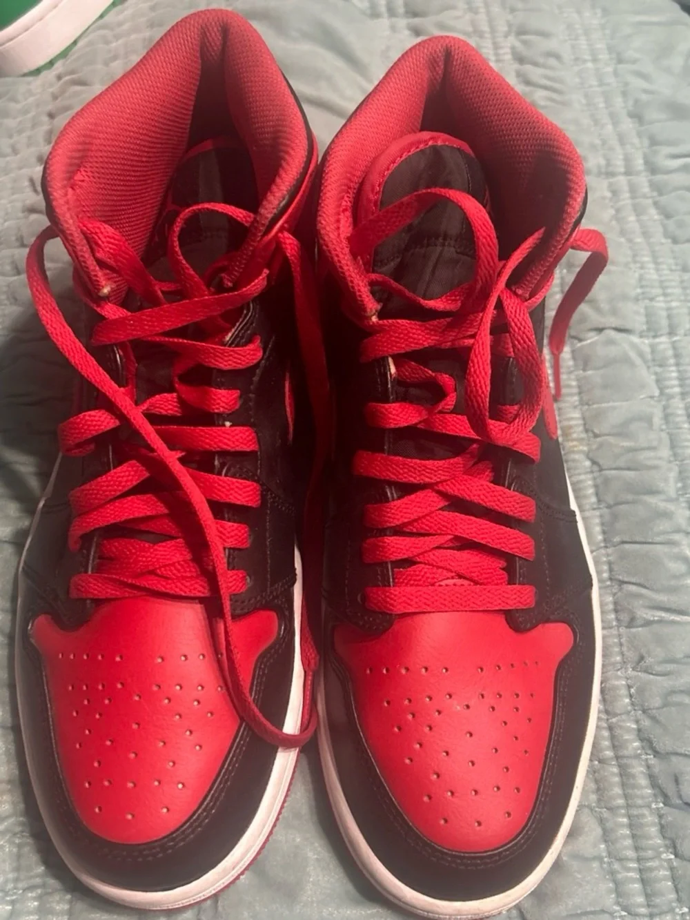 Jordan Men's High-Top Sneakers in Red and Black